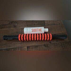 Tiger Tail Orange Massage Roller and soothing creme